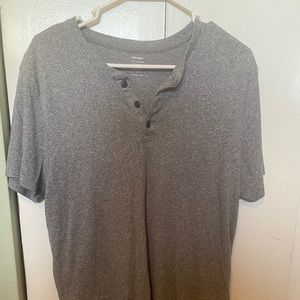 Gray Old Navy 3Button Tee